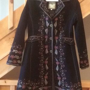 Paparazzi embroidered coat